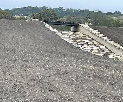 laid rock spillway