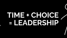 TIME + CHOICES = LEADERSHIP