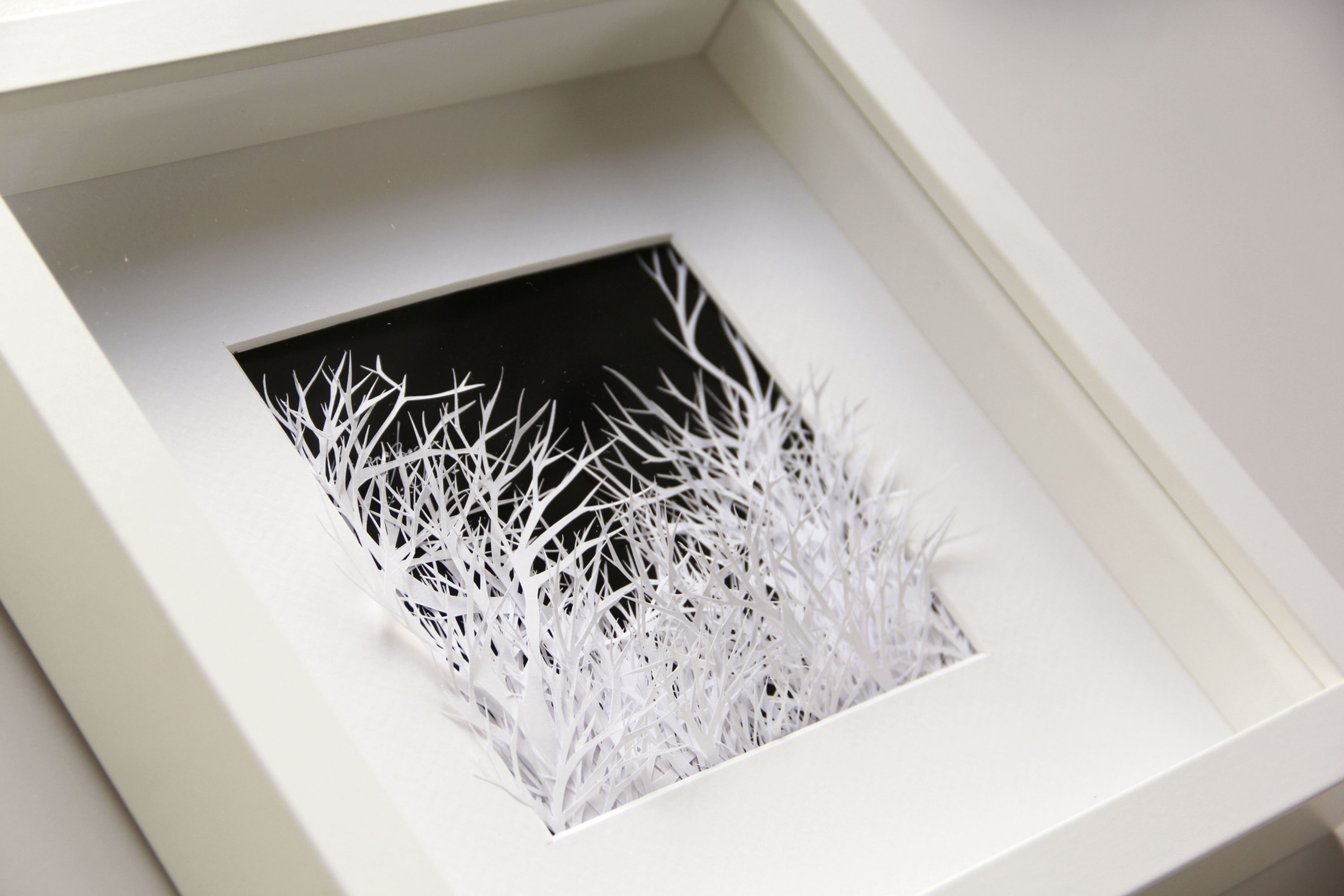 Gebäude, Skalpellschnitt Oksana Bergen Paper Art