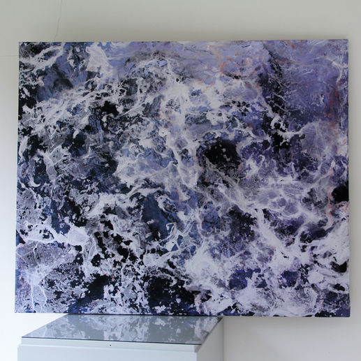 Oksana Bergen VIOLET SKY
90x110cm
Papier, Acryl und Wachs auf Karton und Holzrahmen