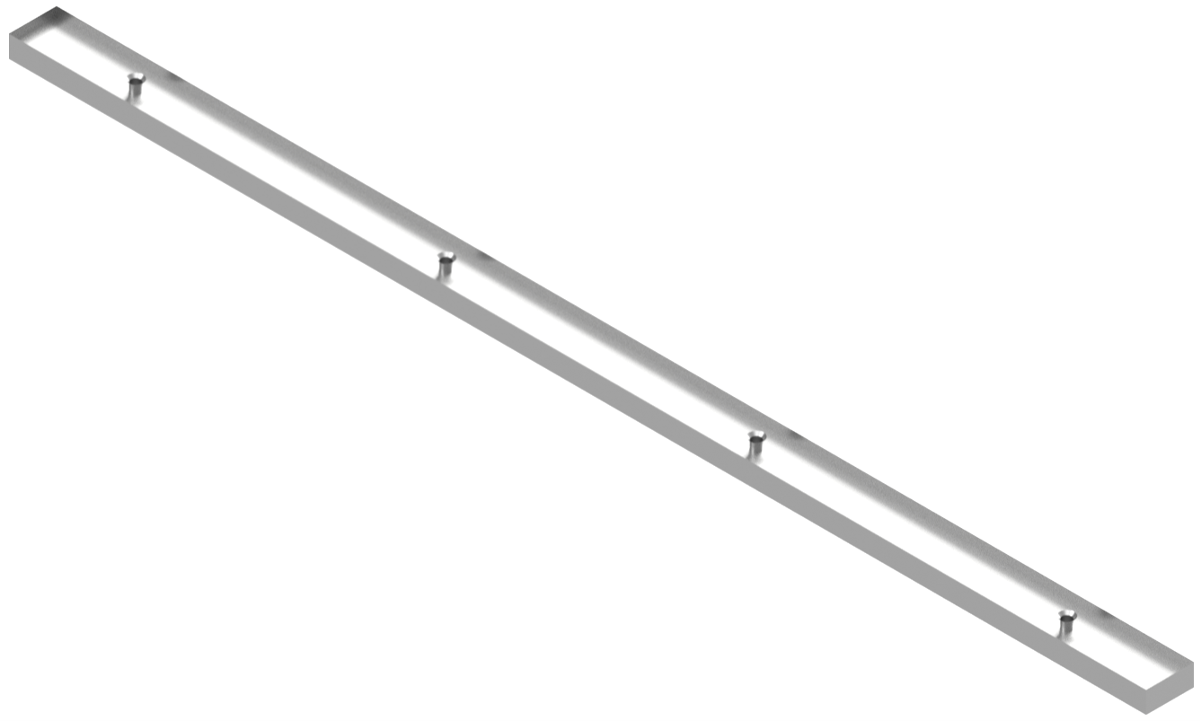 Acrylic Shelf Support - 24"