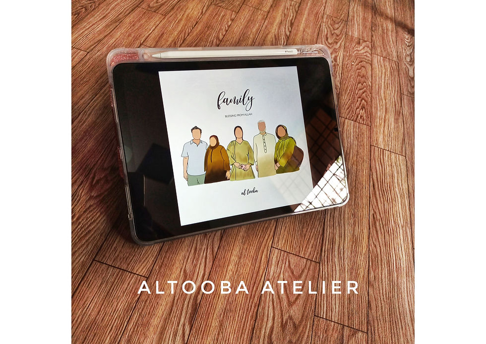 Thumbnail: Custom Portrait Illustrations - Multiple Subjects