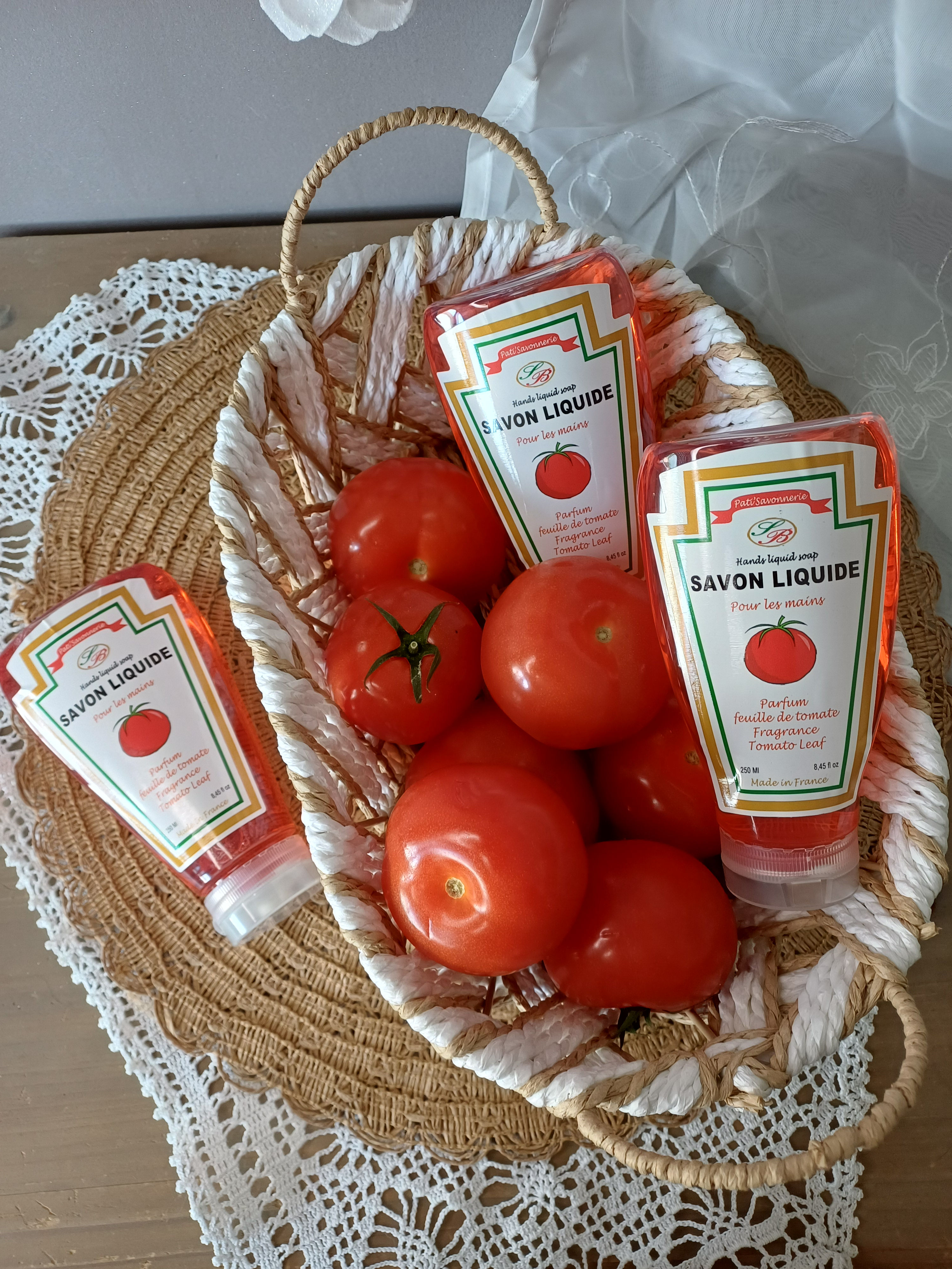 Savon liquide mains – Aux feuilles de tomate façon "Ketchup"🍅