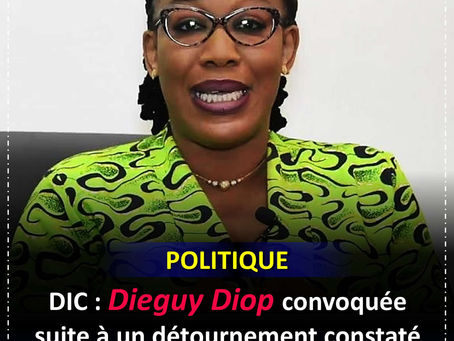 DIC : Dieguy Diop convoquée suite à un détournement constaté par un rapport interne du ministère de la microfinance
Mouhamed DIOUF