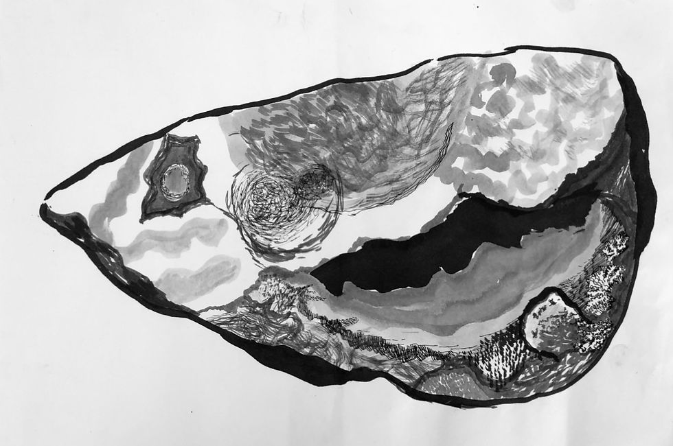 Join Karen Howse drawing with stones