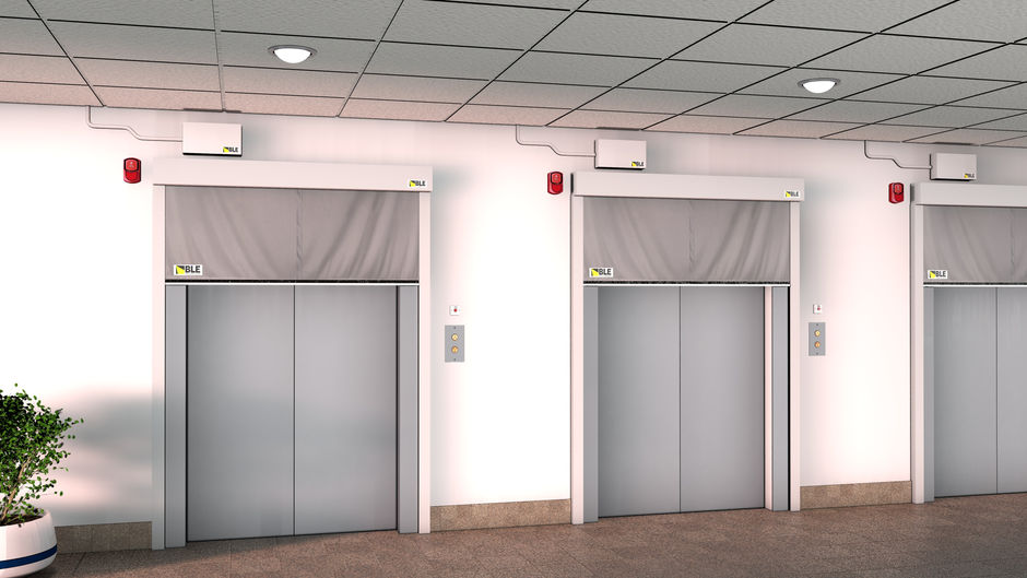 Elevator Smoke Curtains vs. Lobby Compartmentation | CBC Compliance Guide