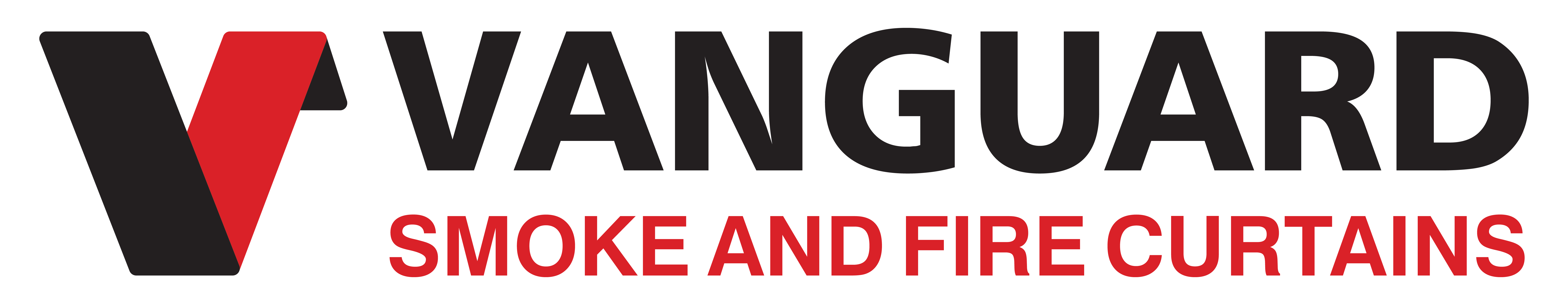 Vanguard Smoke and Fire Curtains logo