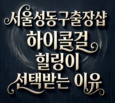 서울성동구출장샵