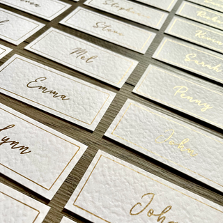 gold lettered name places