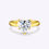 Thumbnail: Simple Elegant Solitaire Diamond Engagement Ring | 18K Yellow Gold