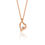 Floating Solitaire Diamond Semi Pavé Heart Pendant