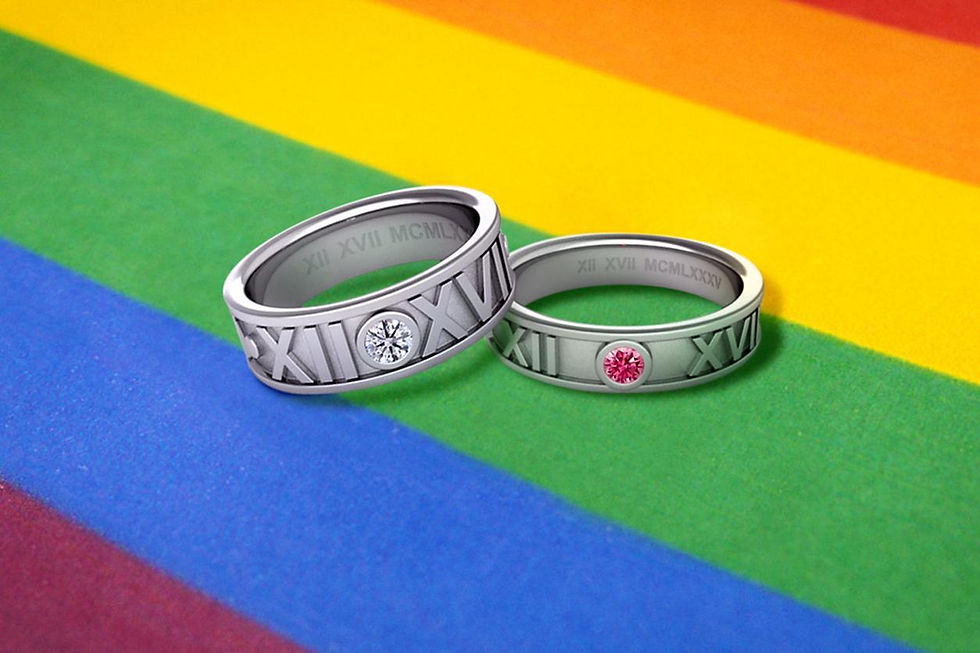 The rainbow colors symbolize the LGBT social movement and same-sex marriage