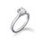 Hidden Side Stone Milgrain Shank Diamond Ring