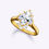 Thumbnail: Art Deco Halo Marquise Cut Diamond Engagement Ring | 18K White Gold | Platinum