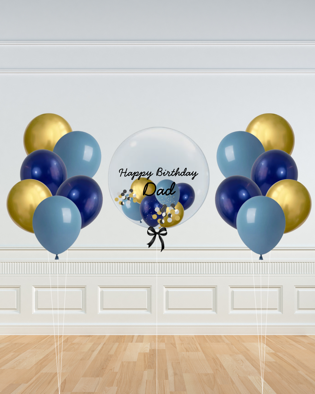 [Chrome & Matt] Personalized Bubble And Latex Balloon Package