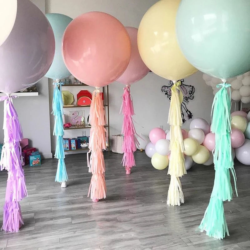 Thumbnail: Personalized 36" Solid Colour Helium Latex Balloon