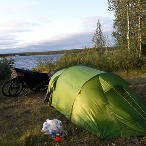 De Río aldea Siltaharju a Sodankyla. (Finlandia). Etapa: 63km.