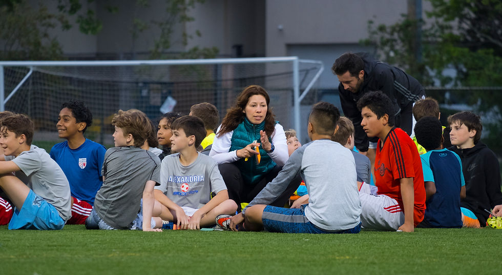 Alexandria Soccer Team Training