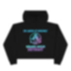 Thumbnail: MINE---KHRONIC QUEEN  FLY. BOSSY STONER "CROPPED" HOODIE