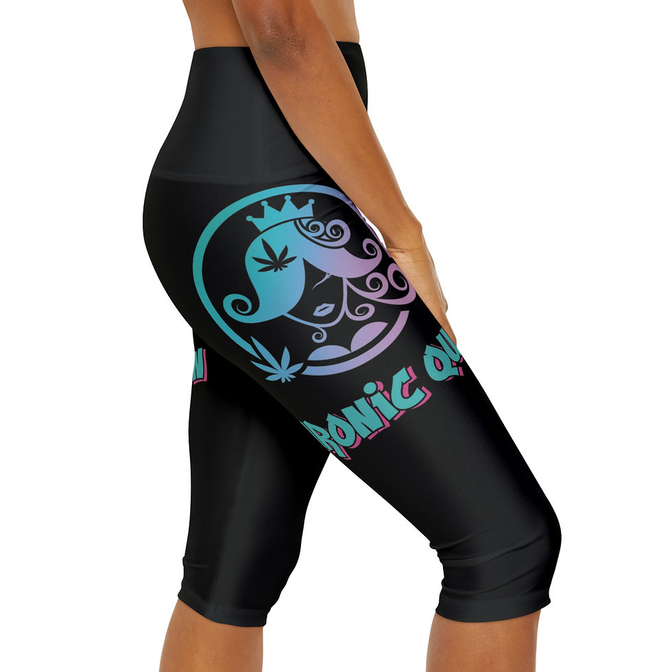 Thumbnail: KHRONIC QUEEN  Yoga Capri Leggings 