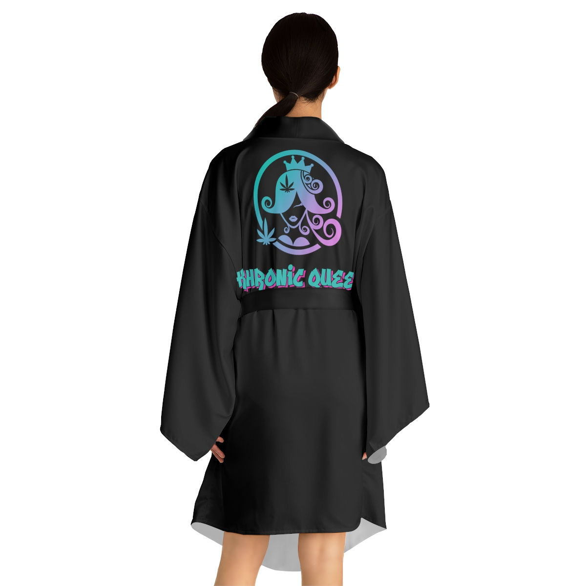 KHRONIC QUEEN. Long Sleeve Kimono Robe
