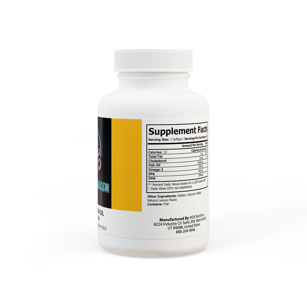 Thumbnail: KHRONIC QUEEN Omega 3 Fish Oil soft gel Supplement