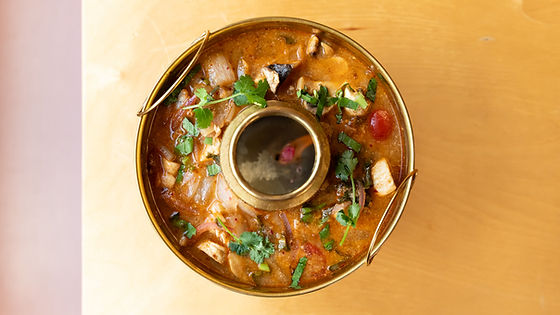 Tom Yum barramundi with coconut water