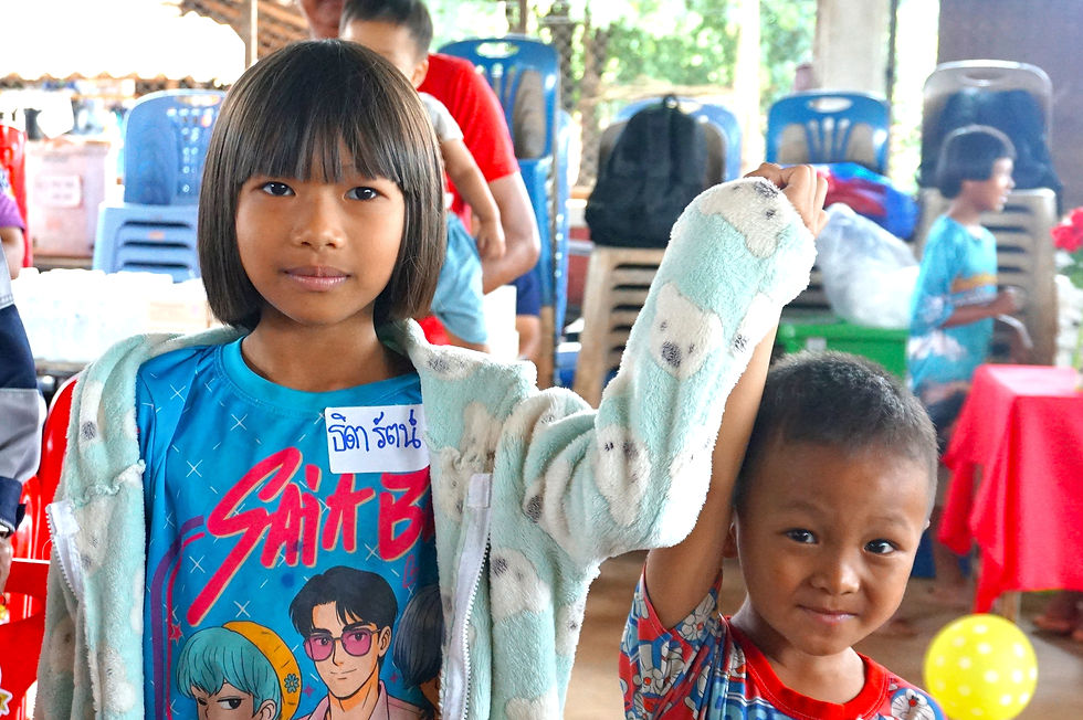 Thidarat, one of the children joining the new program, shared her hopes for the future.