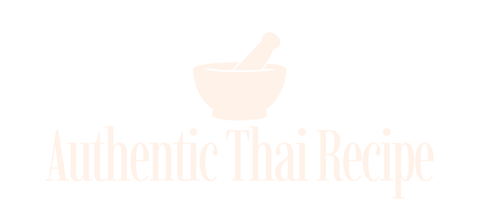 Authentic Thai Recipe logo with mortar and pestle