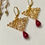 Miniature : boucles d'oreilles avec rubis style art déco Geneve les bijoux de anne