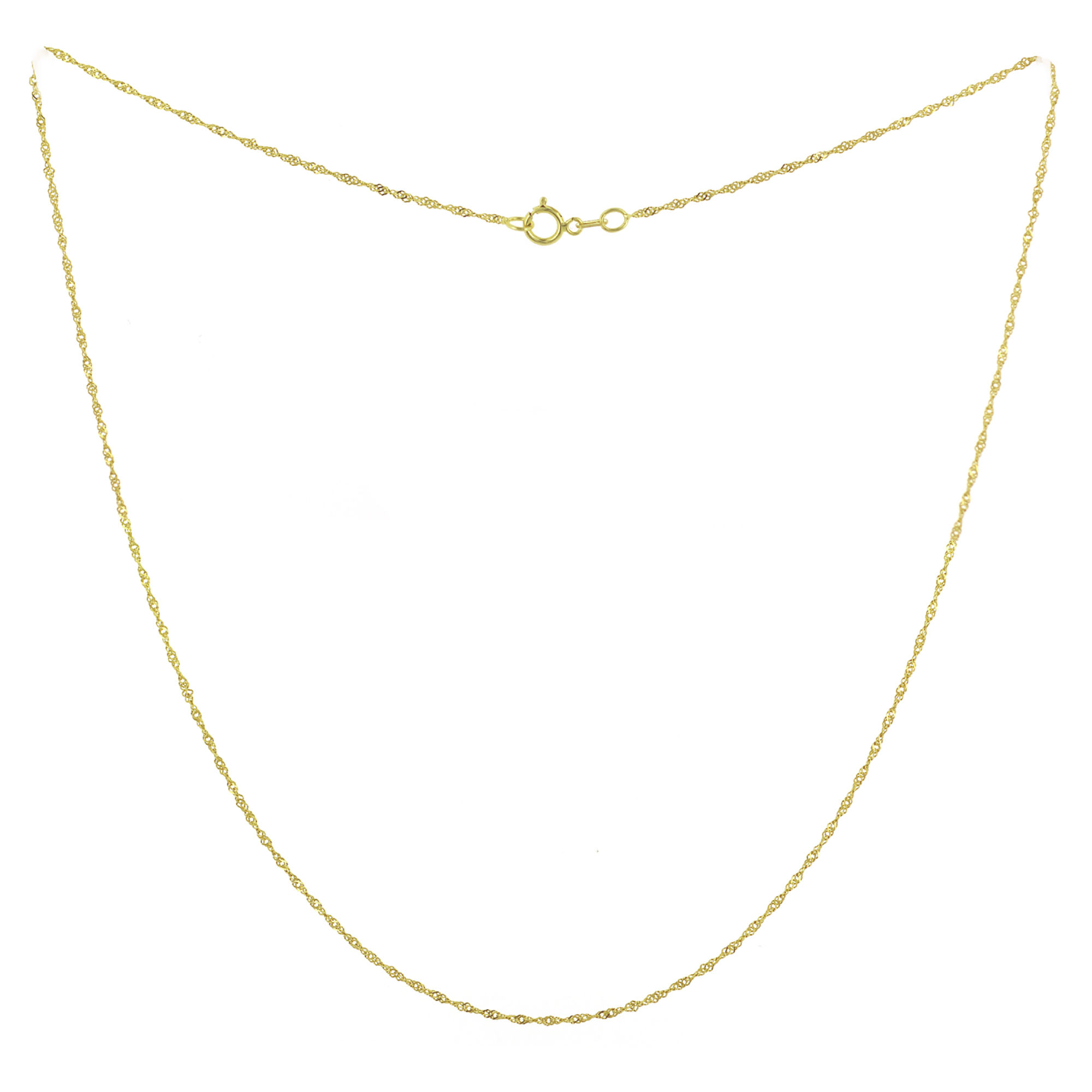 Cadena Singapur oro amarillo 10K