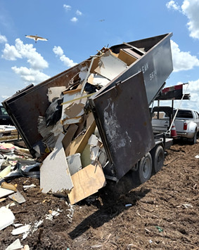 Dumpster tippage at Manatee County Landfill