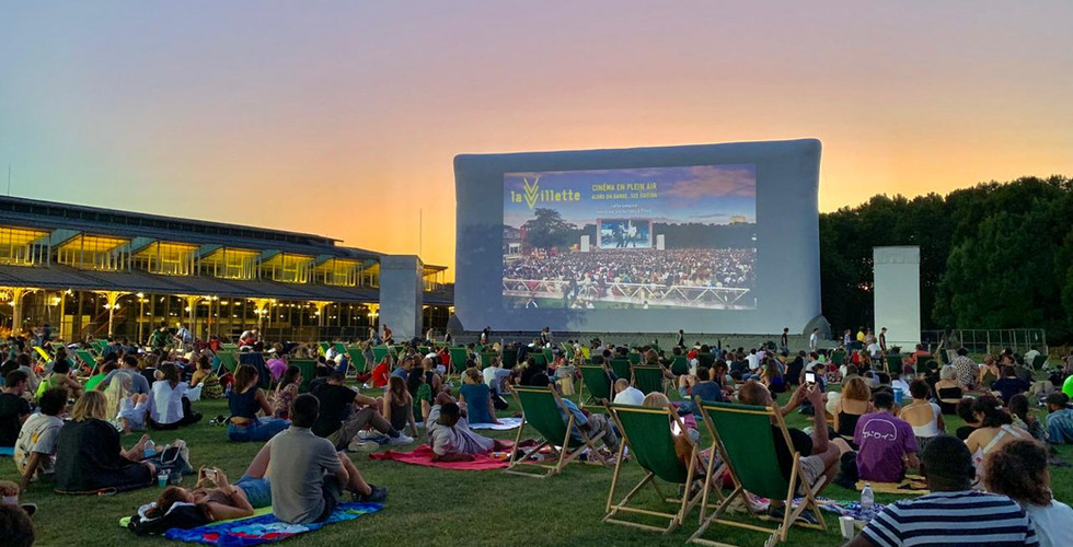 Ciné plein air La Villette Paris - écran géant gonflable