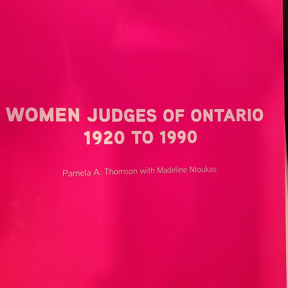 MORE HISTORY!
I have added the Federal Court and SCJ Associate Judges (formerly Masters).