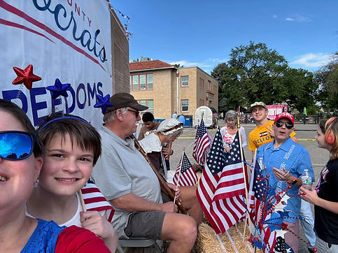 Family at Democratic Event in Mesa Colorado