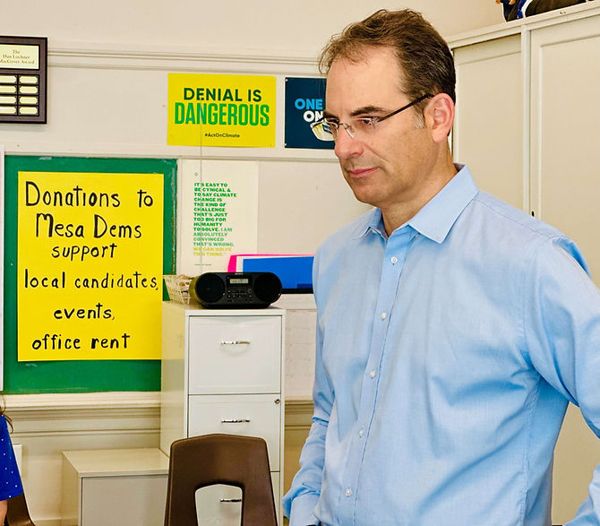 Phil Weiser visits Mesa County Democratic Party