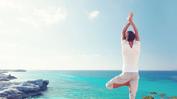 Practising Yoga by the Sea