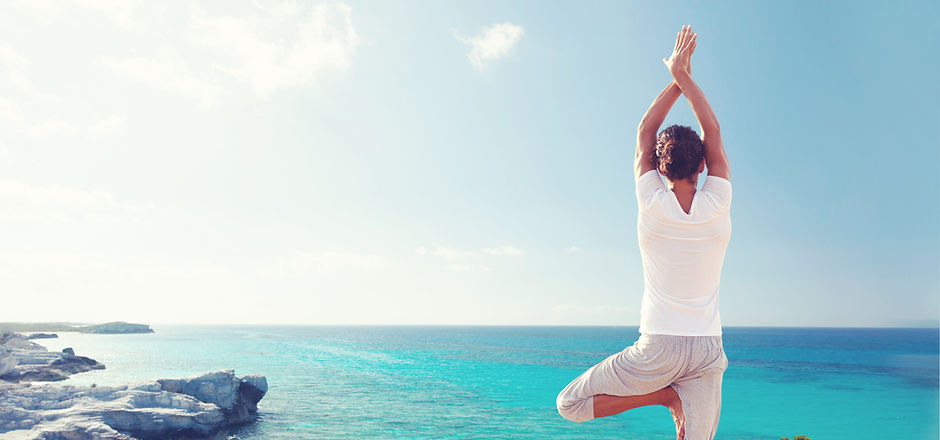 Practising Yoga by the Sea