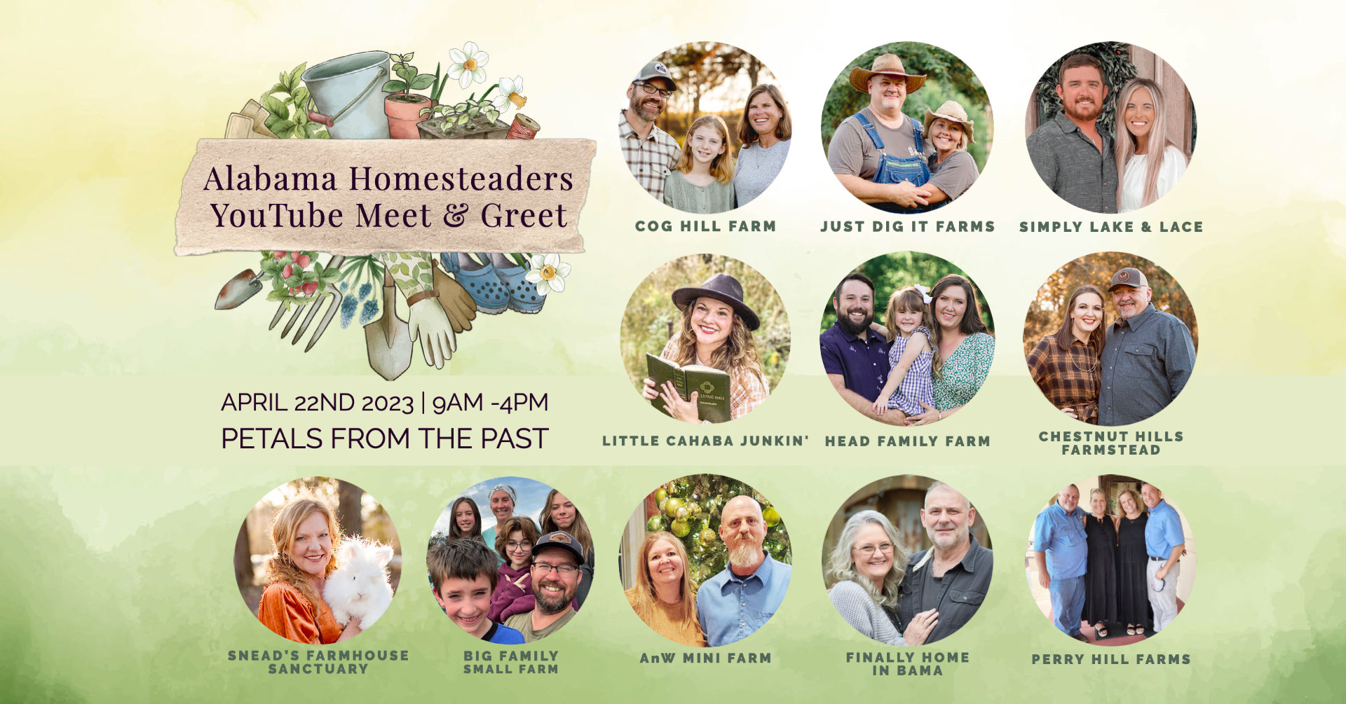 2nd Annual Homestead YouTuber Meet & Greet at Antiques in the Garden