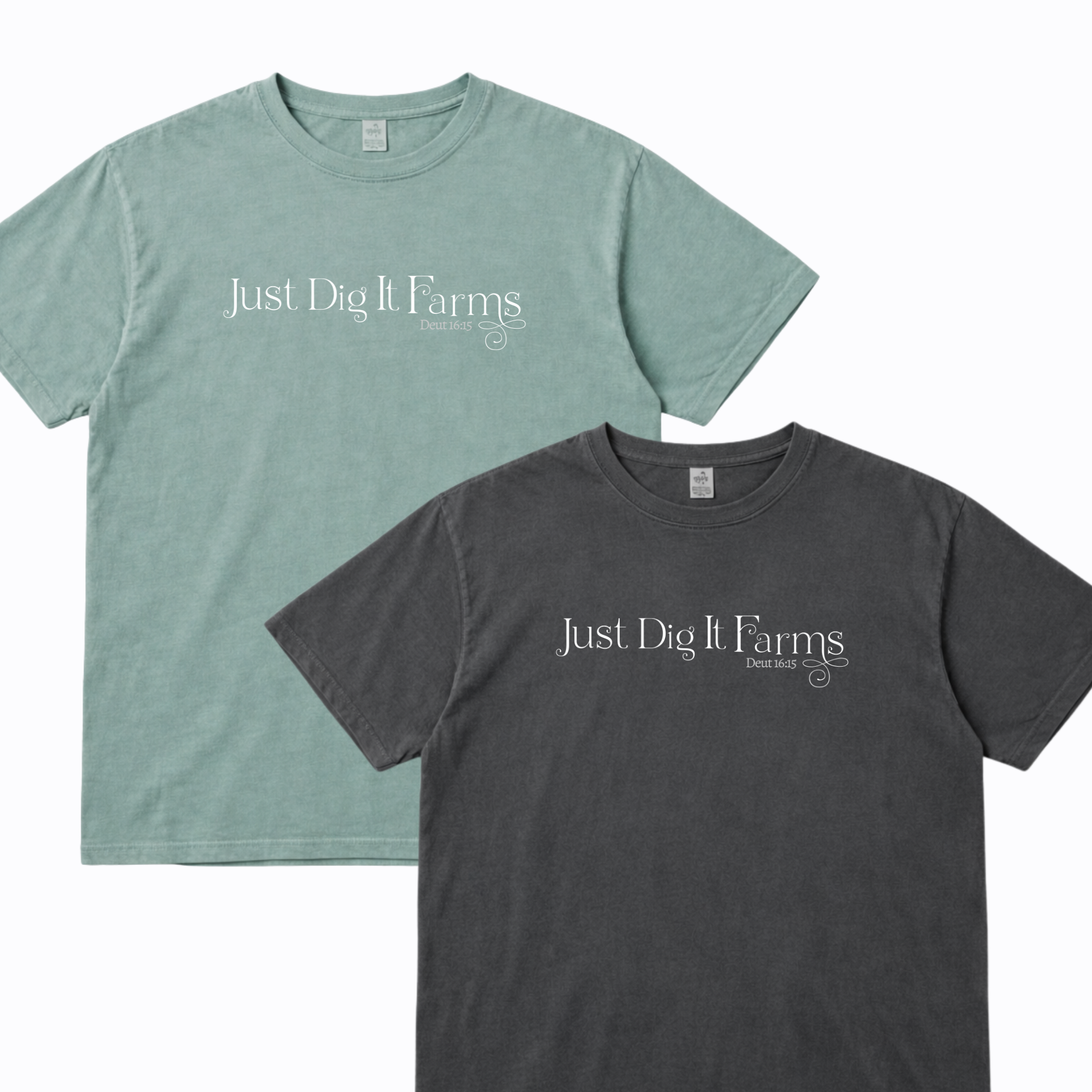 Simple Just Dig It Farms Logo | Comfort Colors T-Shirt