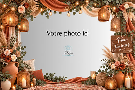 Photobooth Mariage Terracotta à Perpignan – Pyrénées-Orientales
