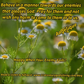 Happy When Your Enemy Fails?