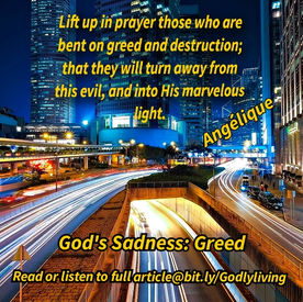 God's Sadness: Greed 