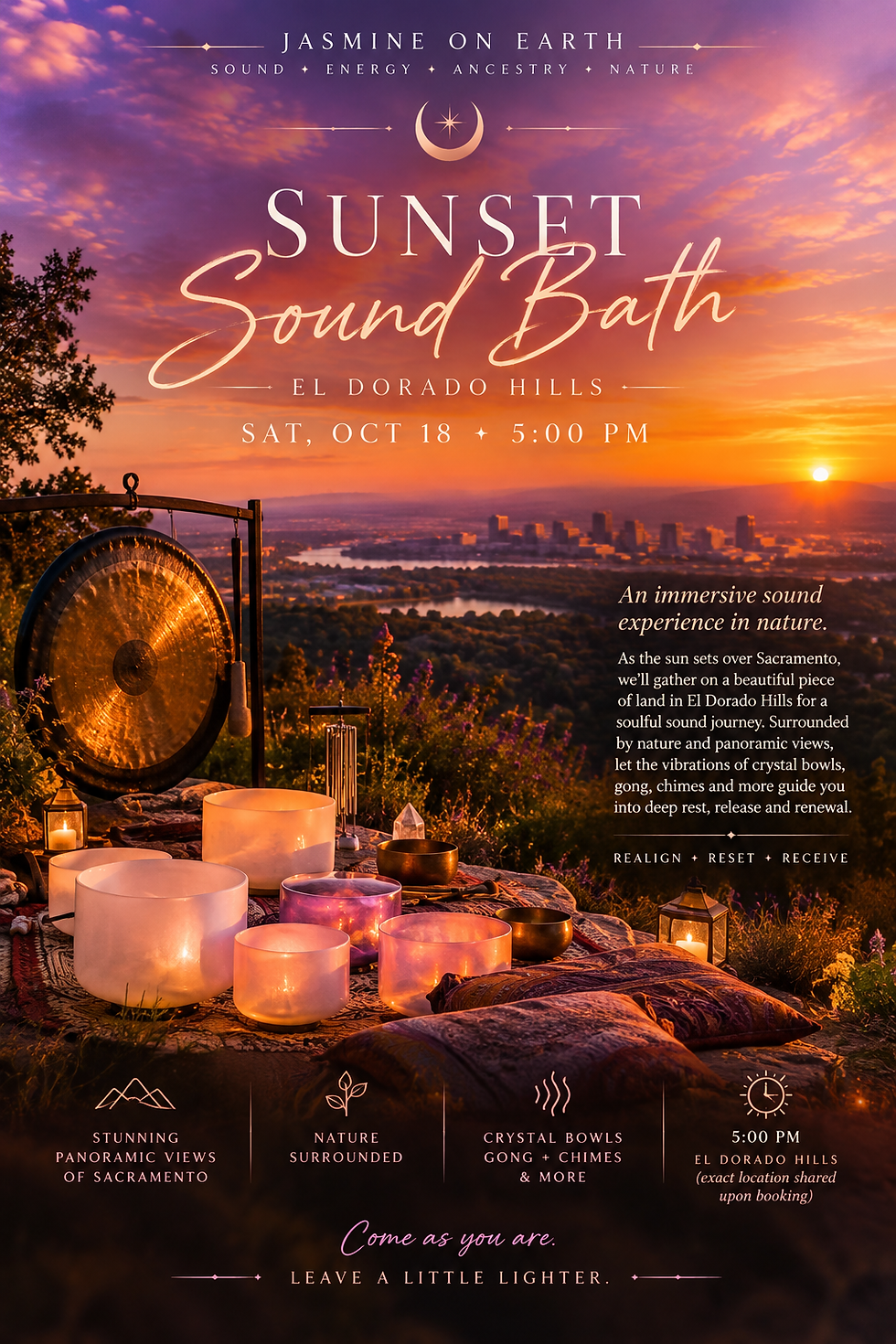 SUNSET SOUND BATH · EL DORADO HILLS · Address Shared 24-48 hours prior to event