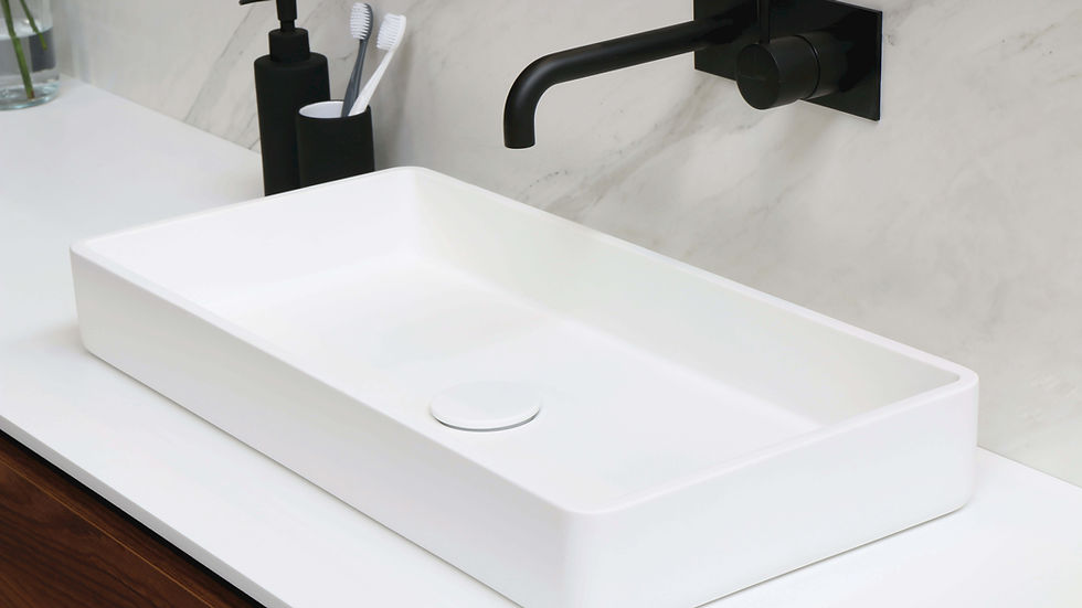 Pristine and sanitized bathroom