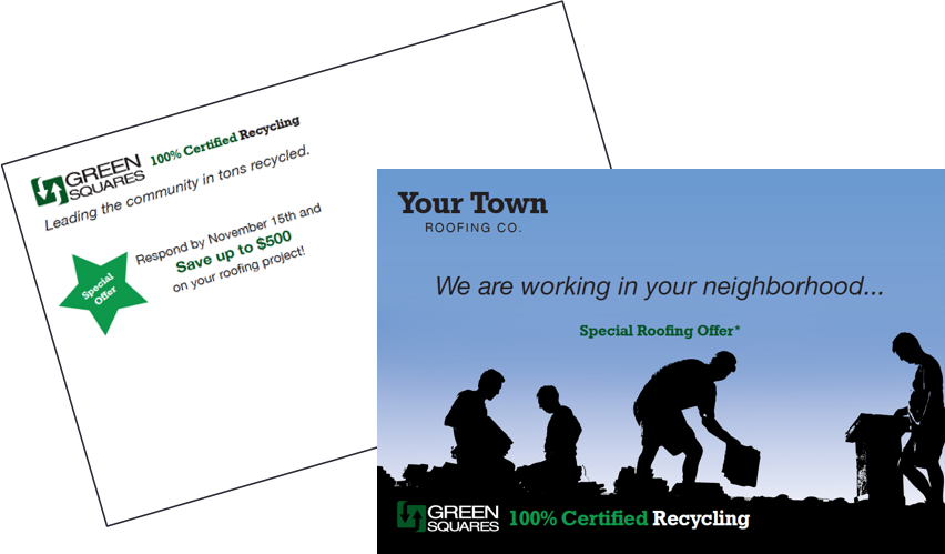 Radius job site mailing