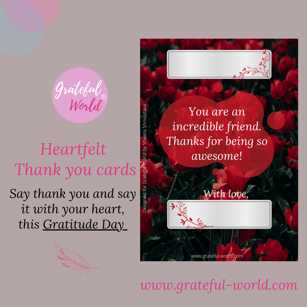 Incredible-Heartfelt thank you card