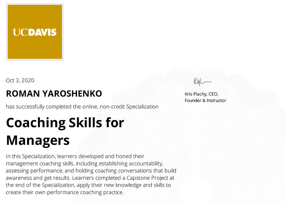 University of California, Davis (Specialization) 'Coaching Skills for Managers'-images-0.j