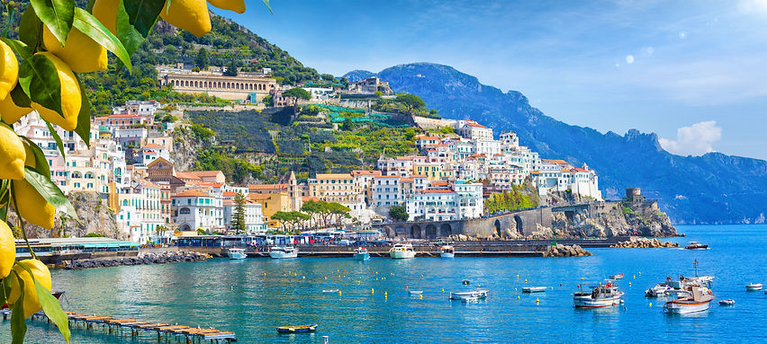 Amalfi Coast from the water.