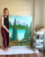 Watercolor Landscape Prints Living with Curiosity Mountain Painting _